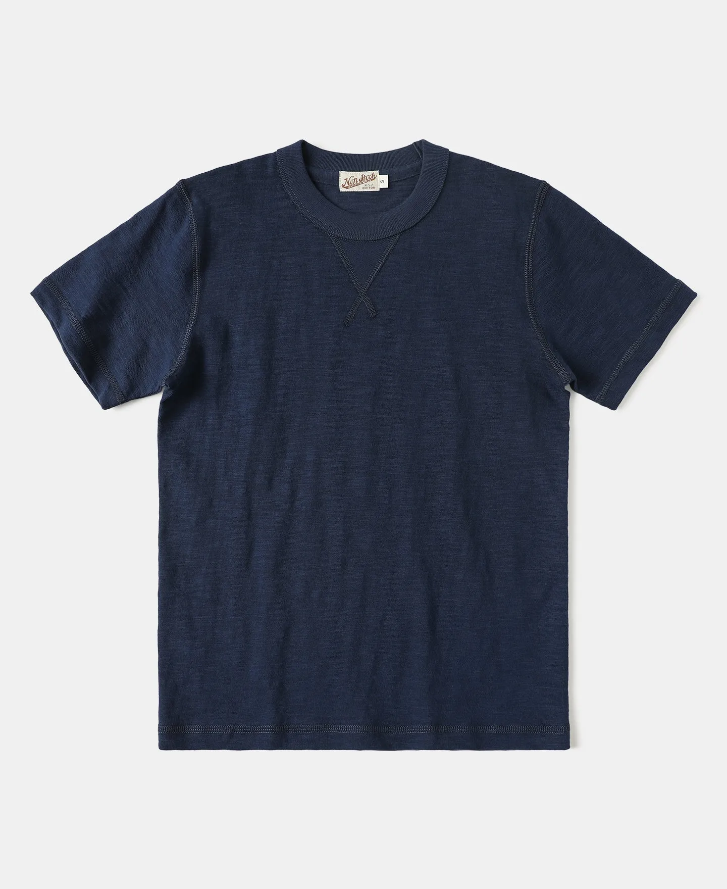 Heavyweight Cotton Gusset Tubular T-Shirt - Indigo