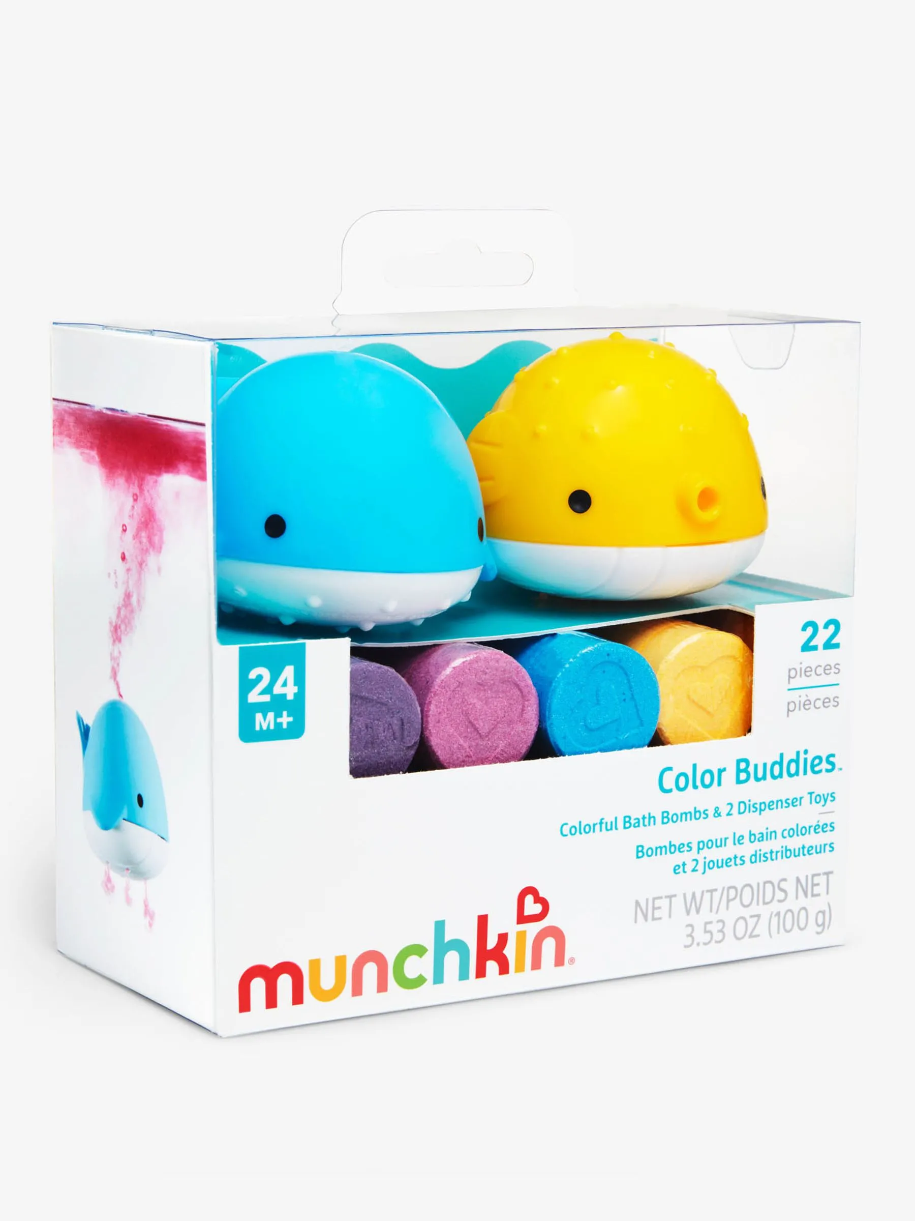Munchkin Colour Buddies Moisturising Bath Bombs & Dispenser Toys