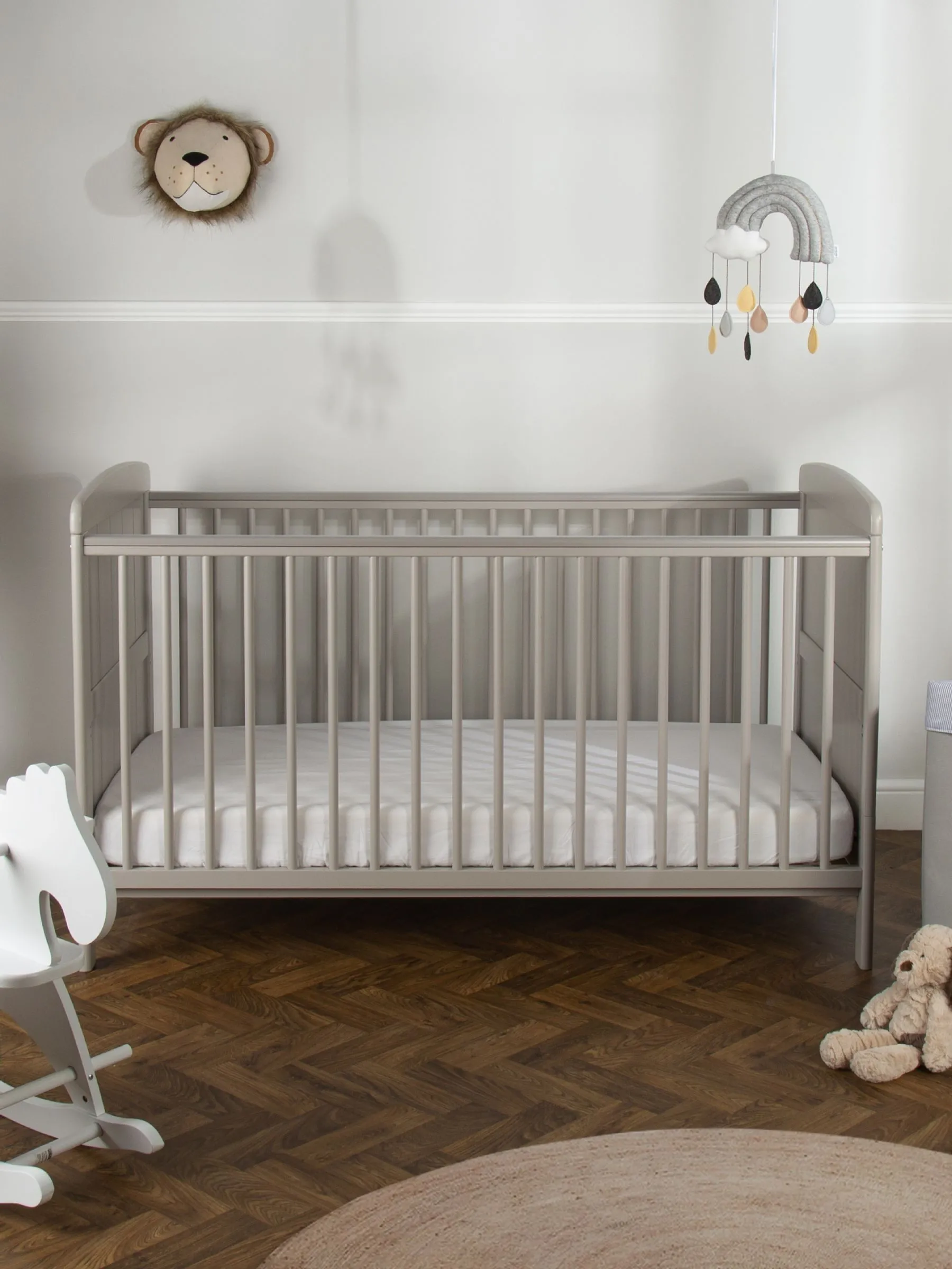 CuddleCo Grey Juliet Cot Bed