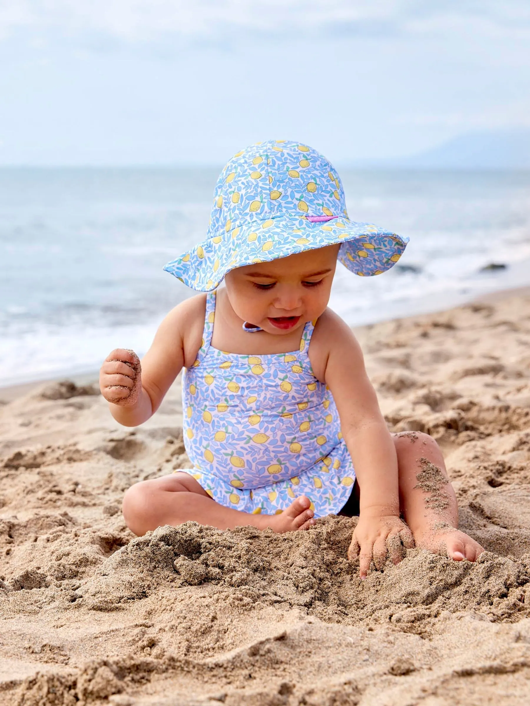 Blue Lemon UPF 50 Floppy Sun Hat