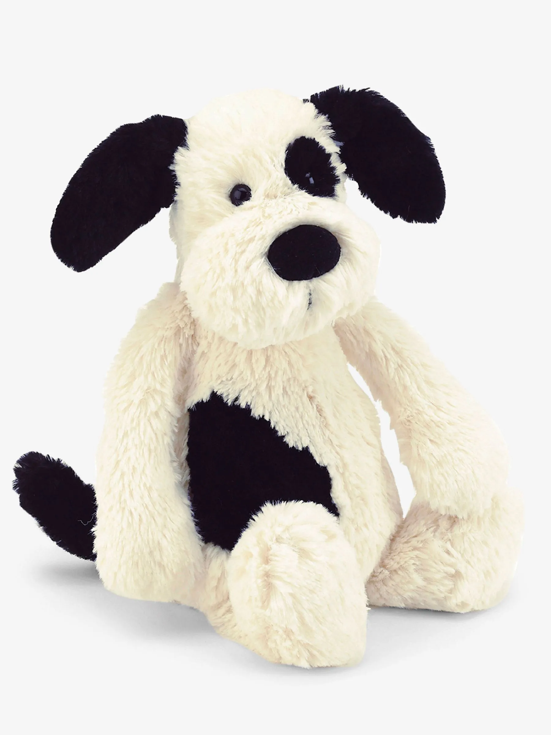 Black/Cream Jellycat Medium Bashful Puppy