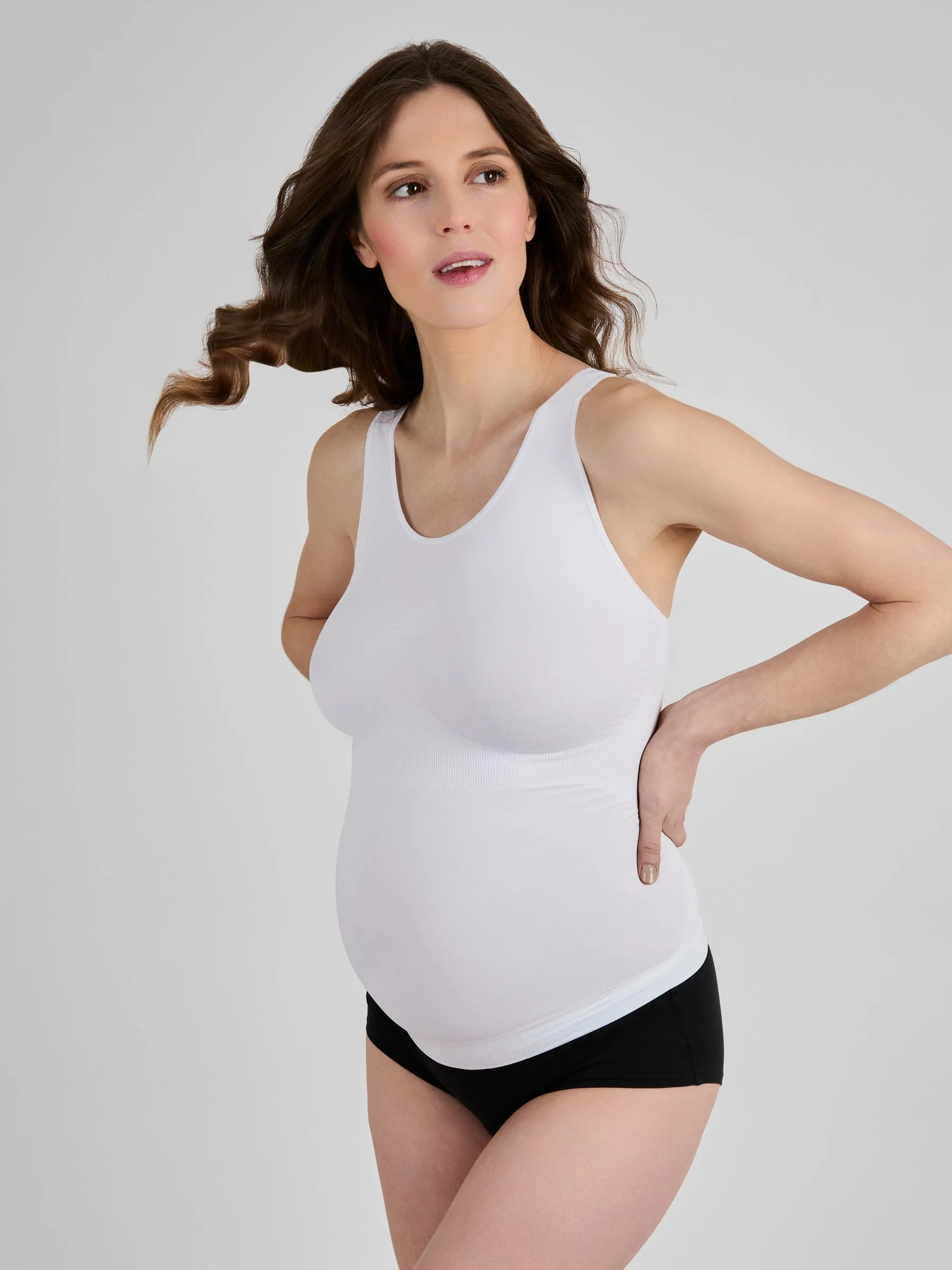 White Maternity Support Vest