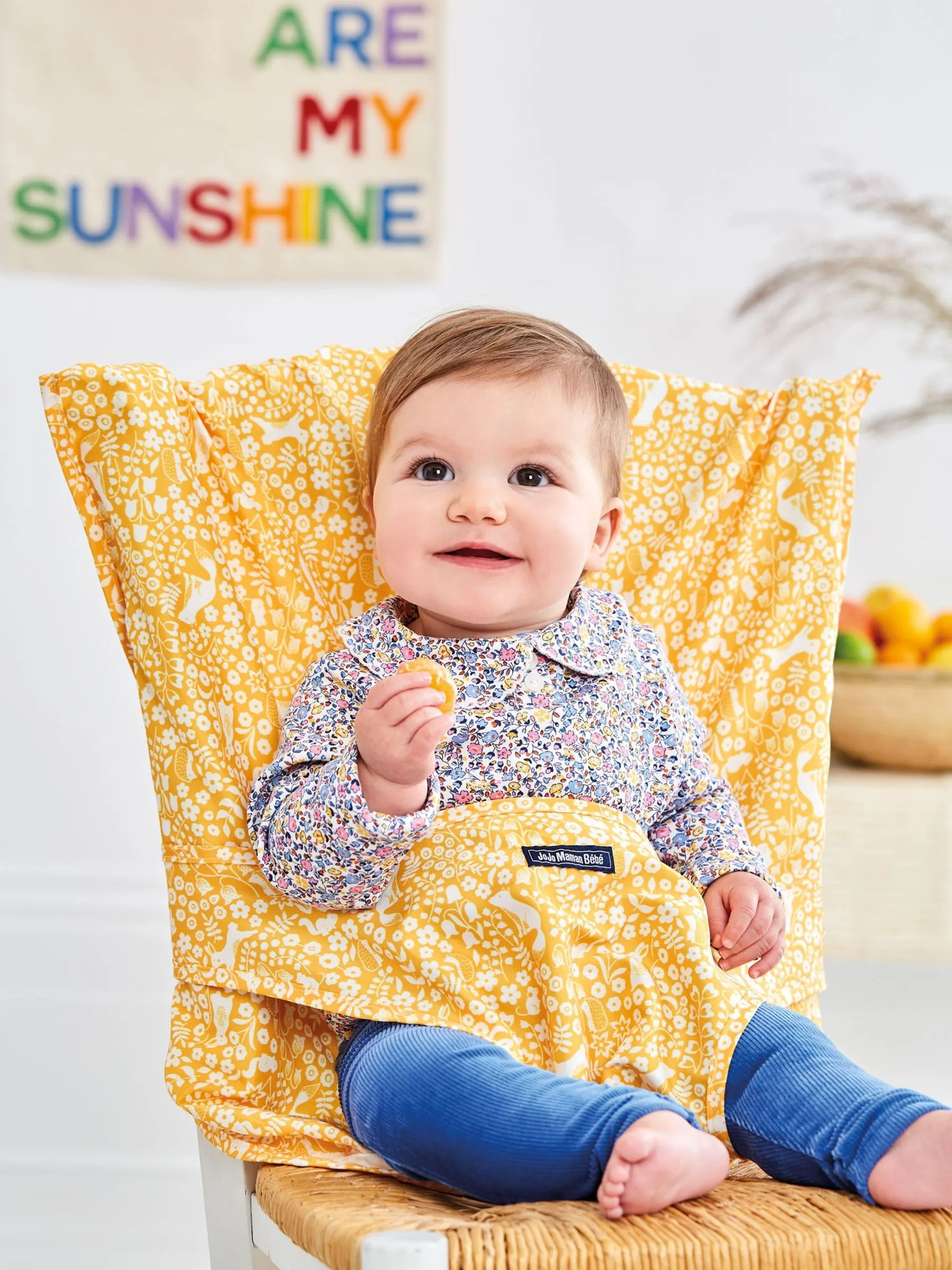 Mustard Woodland Pack-Away Pocket Highchair
