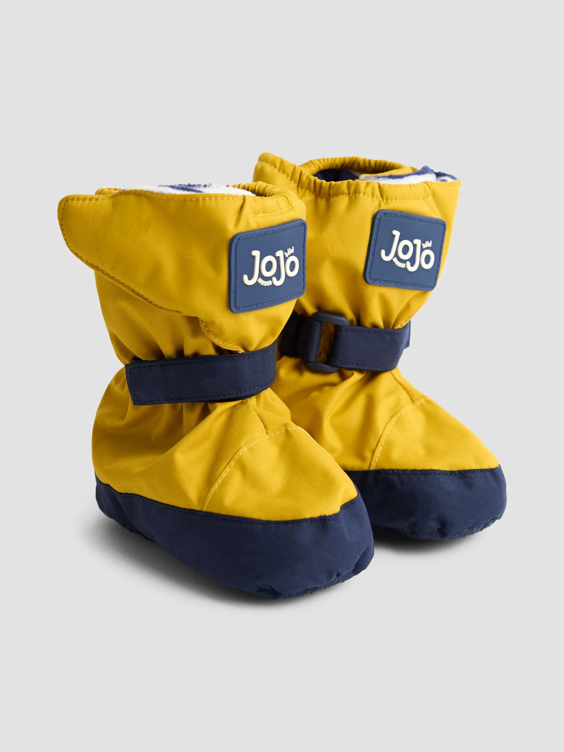 Mustard Yellow Waterproof Fleece Lined Baby Booties