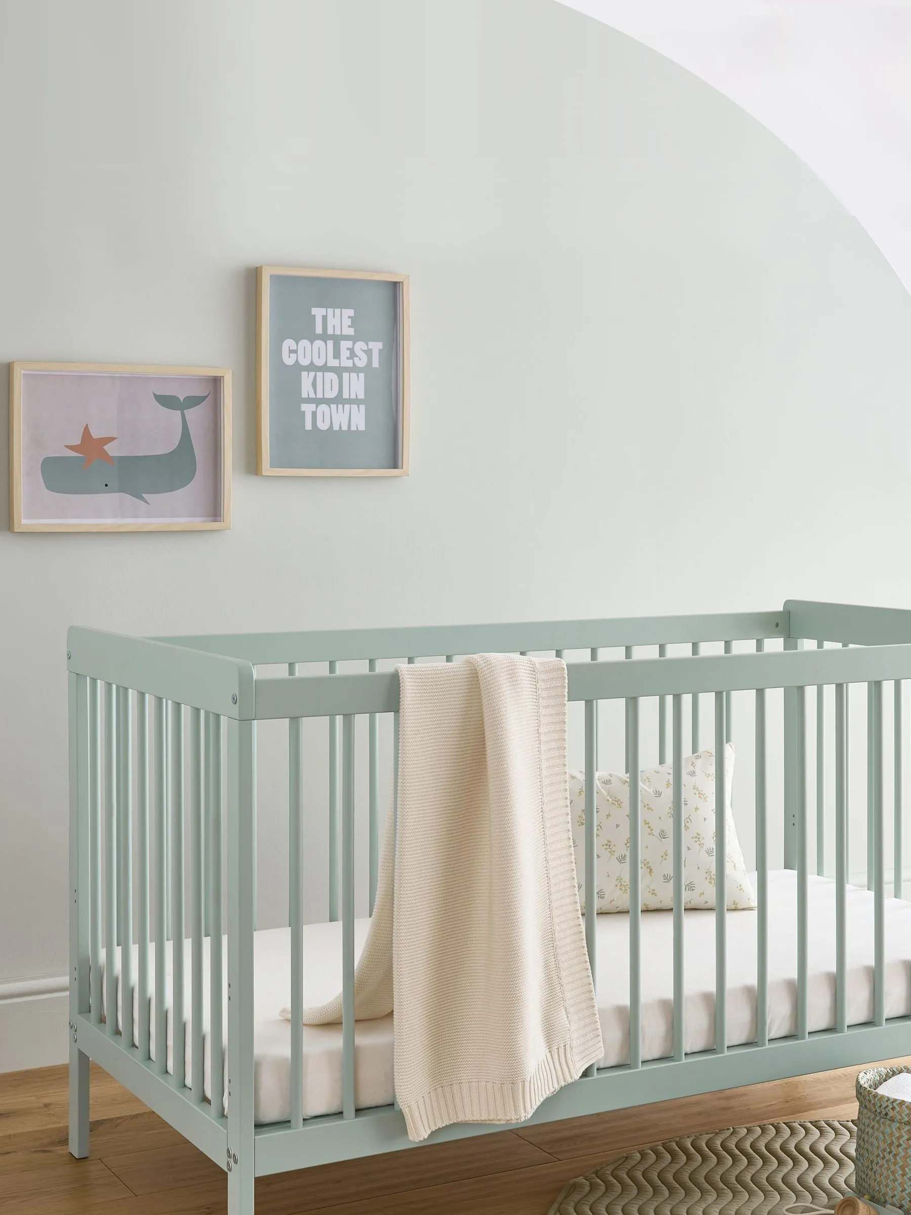 Cuddleco Green Nola Cot Bed