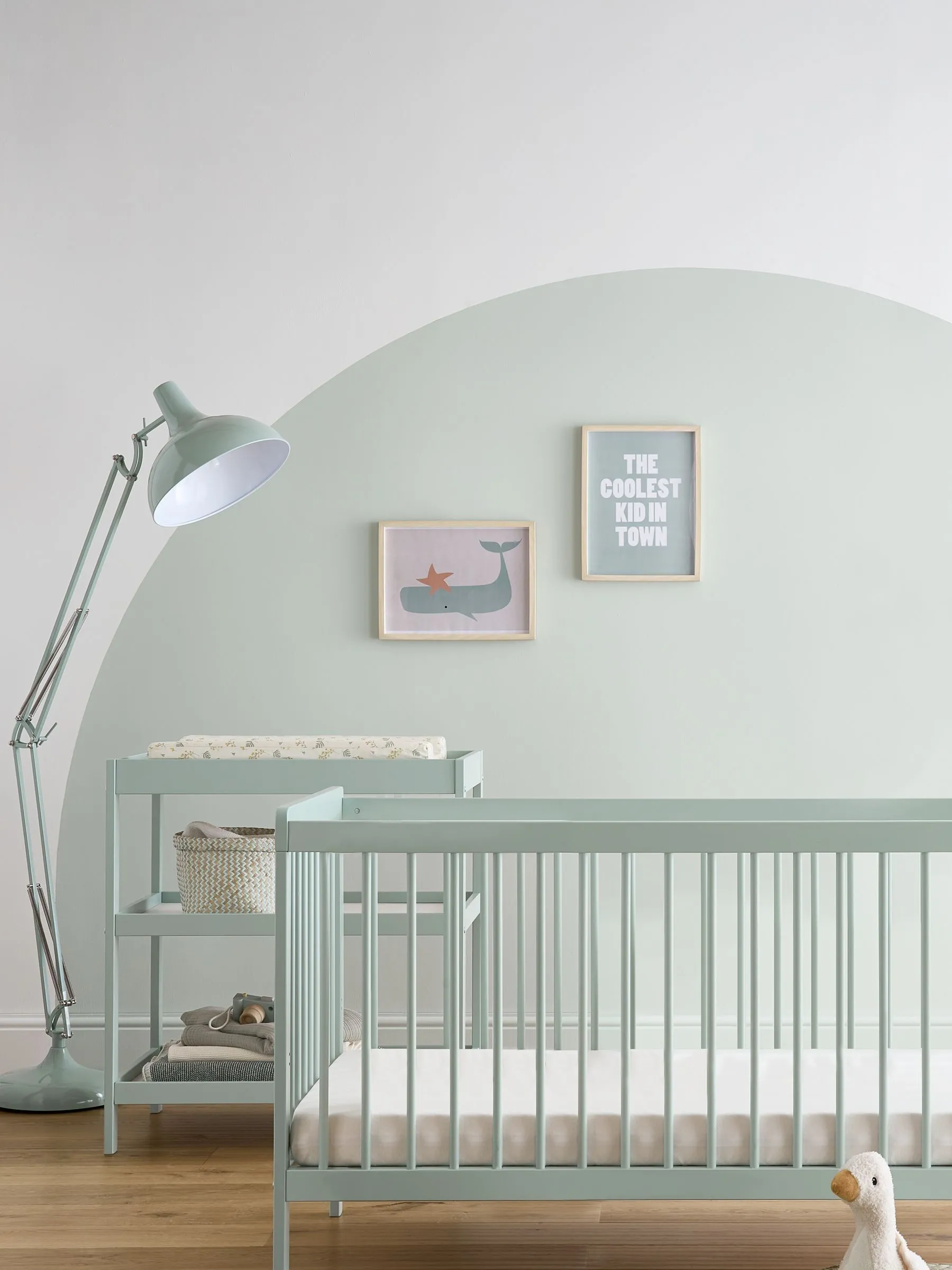 CuddleCo Green Nola 2 Piece Nursery Furniture Set