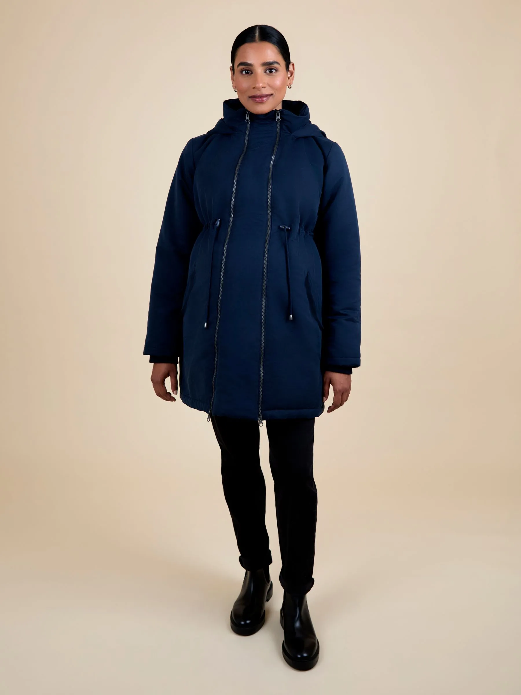 Navy 2-In-1 Padded Parka