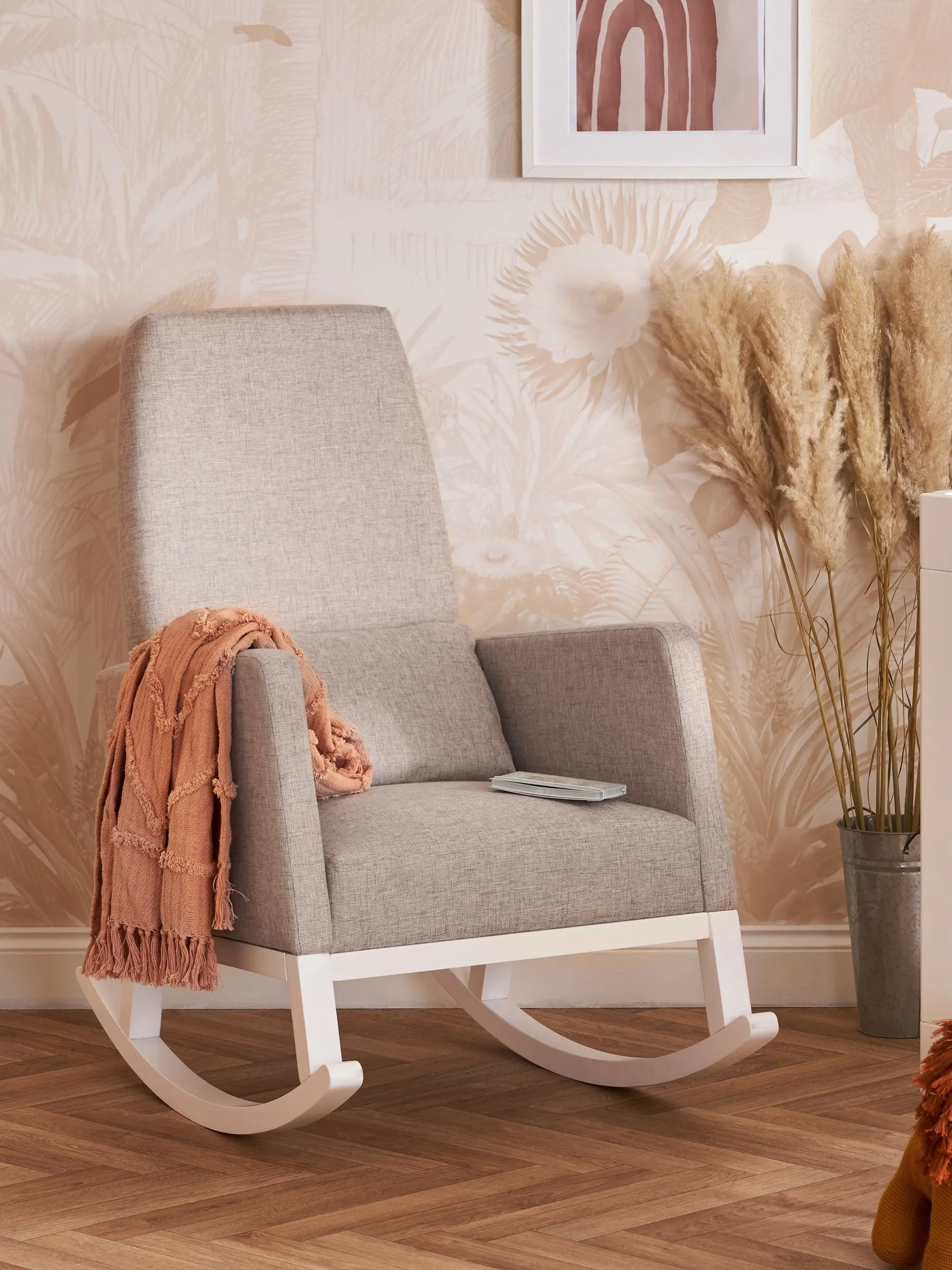 Obaby Silver Stone High Back Rocking Nursing Chair