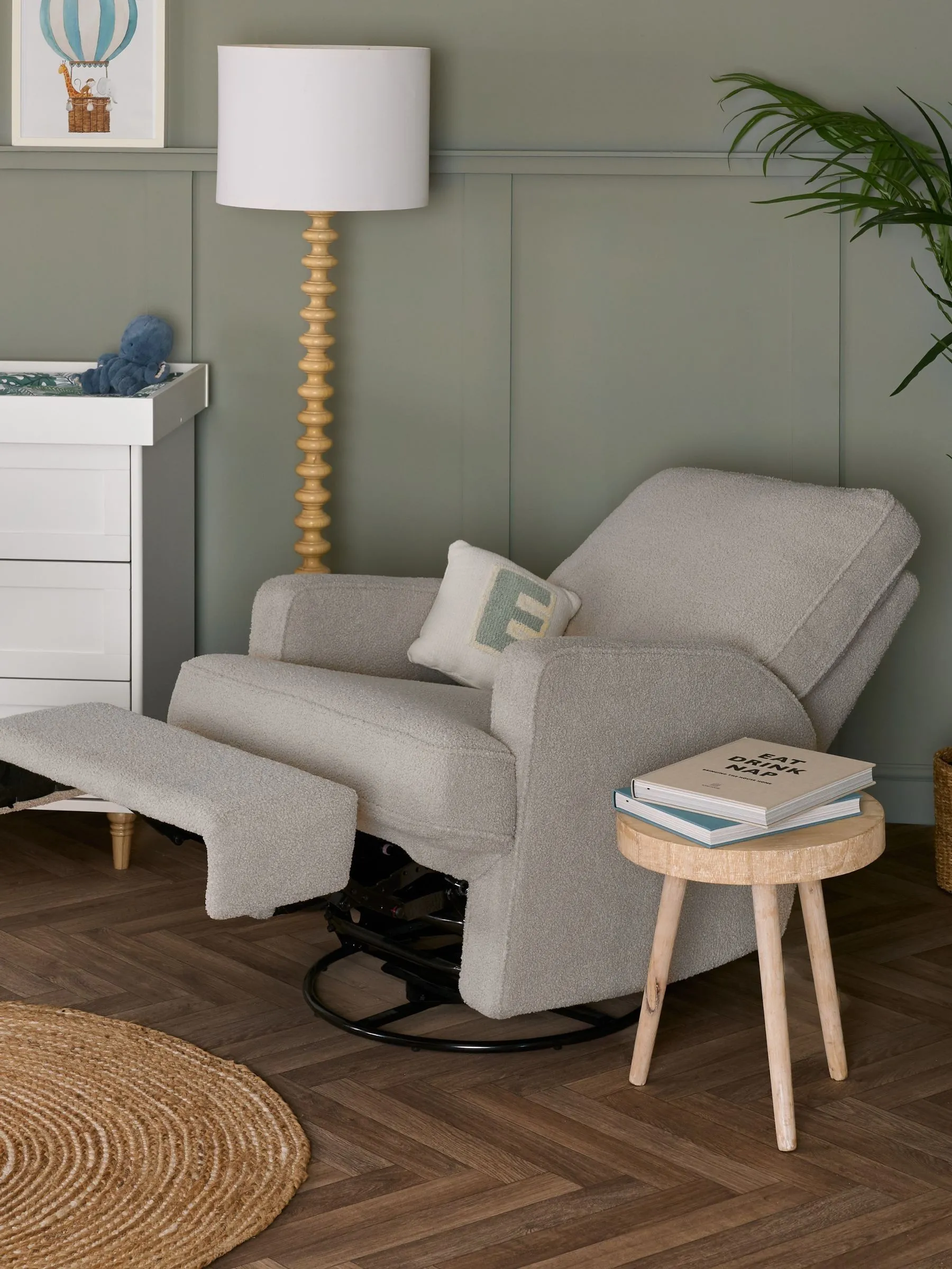 Obaby Truffle Madison Electric Recliner Nursing Chair