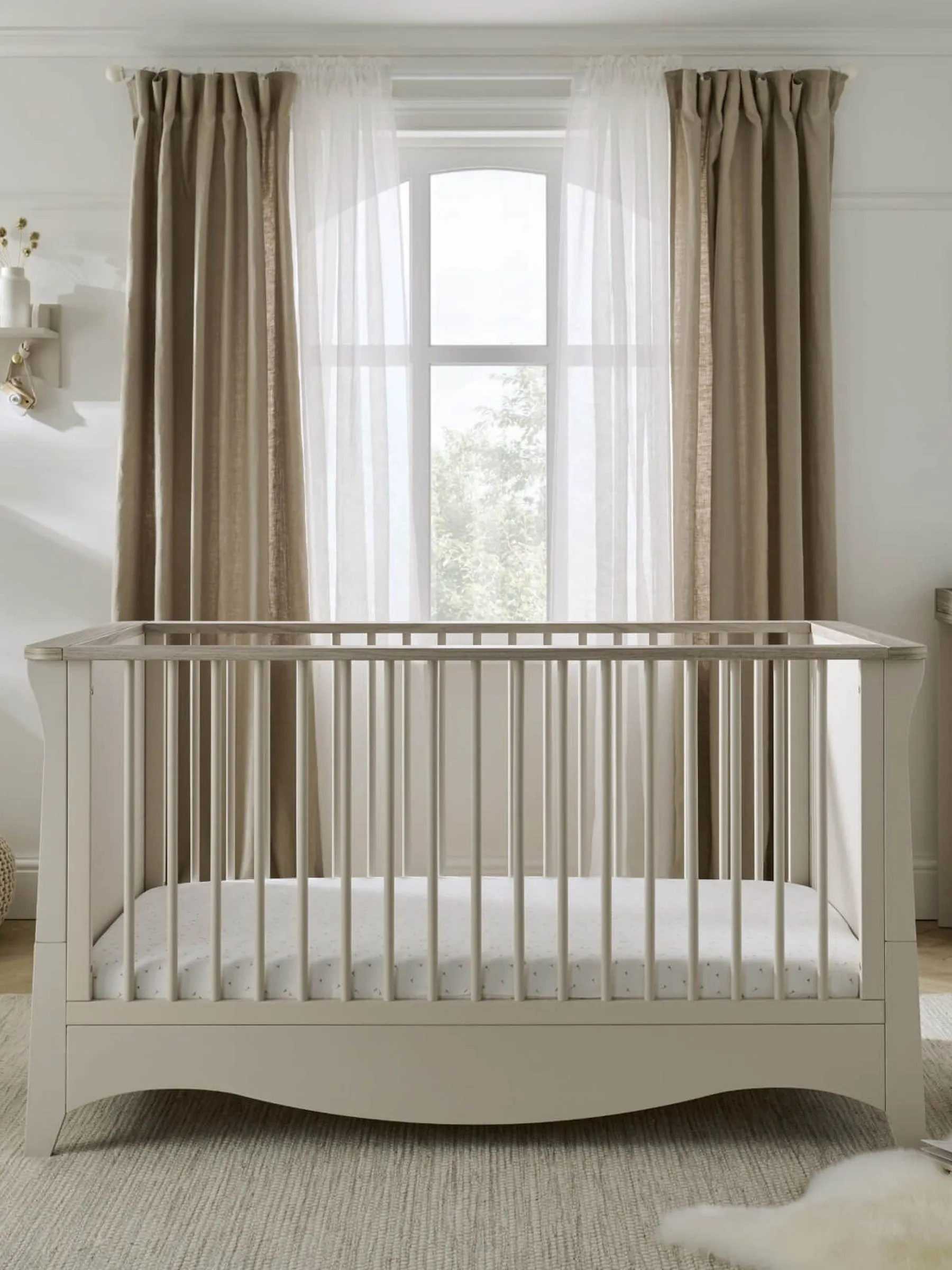 CuddleCo Cream Cashmere Clara Nursery Furniture Set 2 Piece