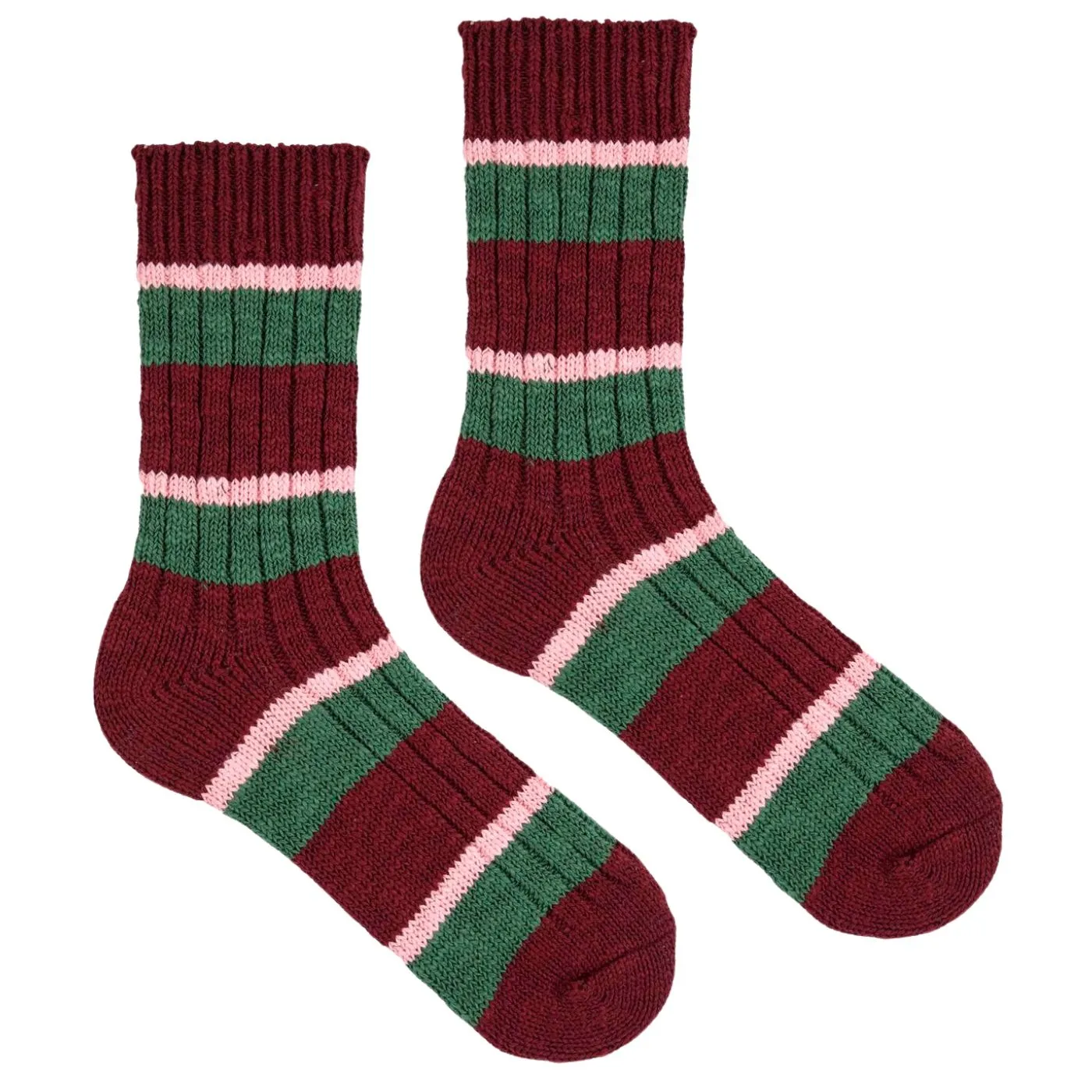 Chunky knit long socks