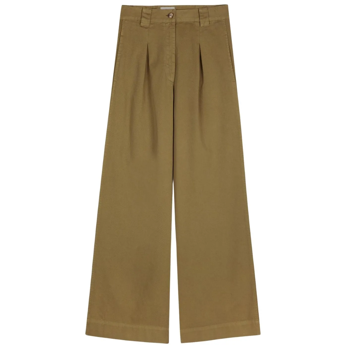 Pleated Wide-Leg Pants