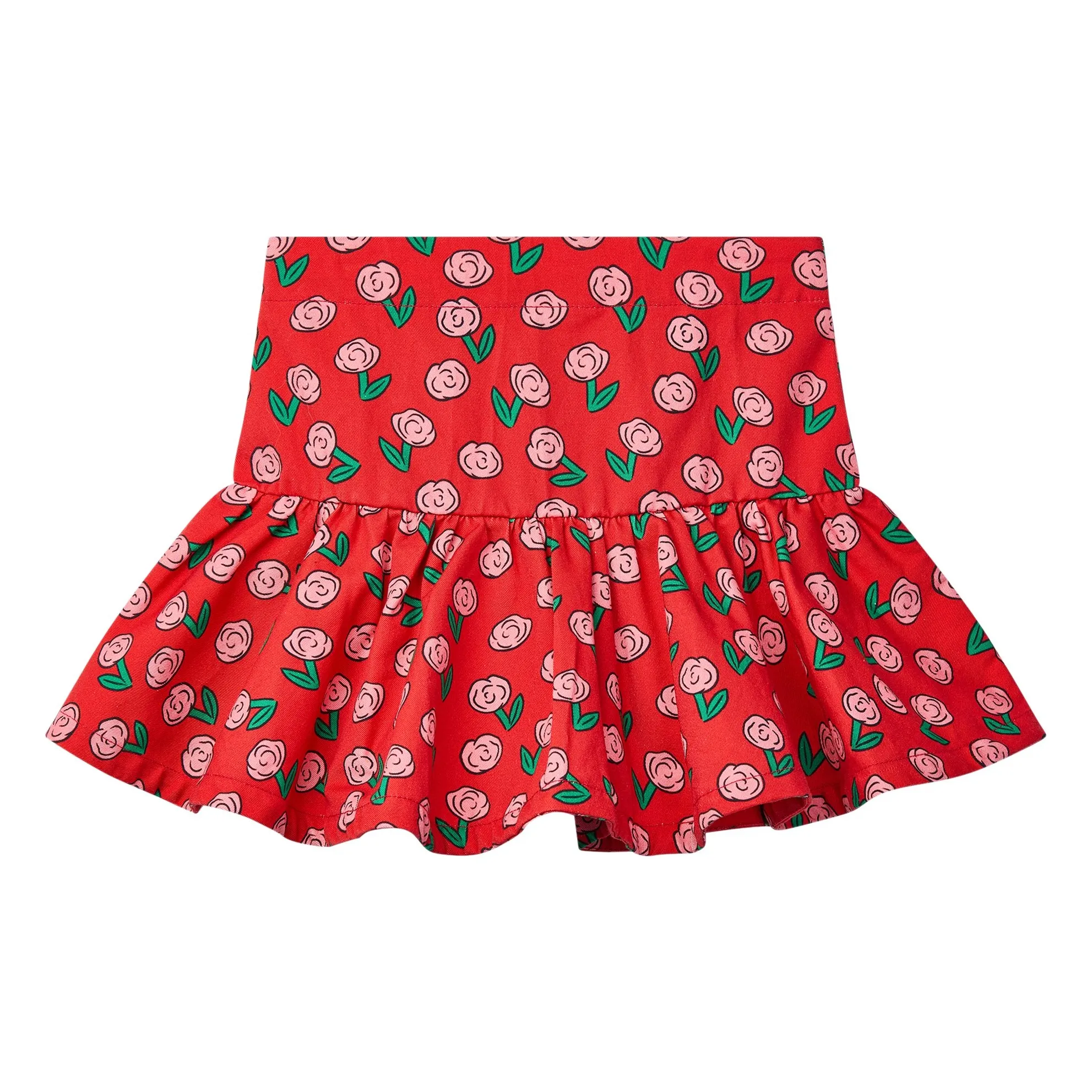 Wynken Cloud Denim skirt | Red