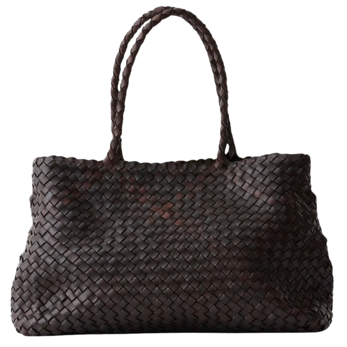 Dark Brown Mesh Shoulder Bag