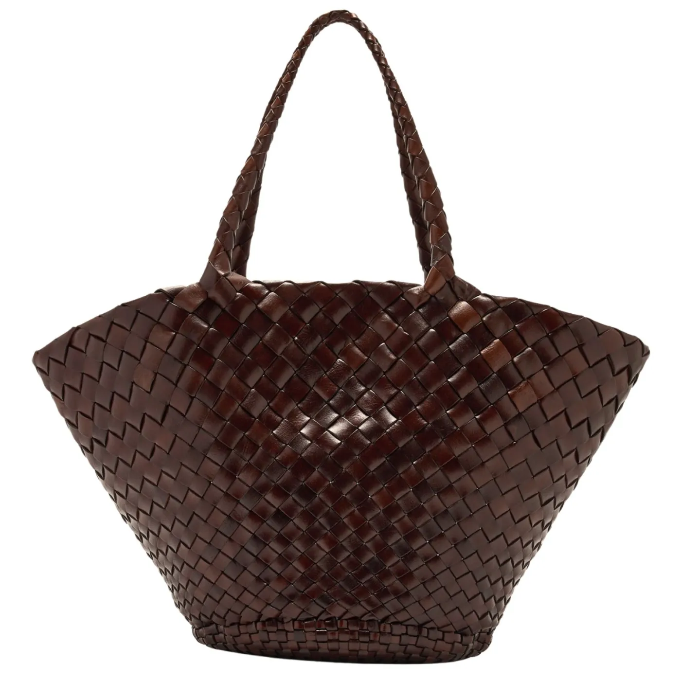 Egola Woven Bag Dark Brown