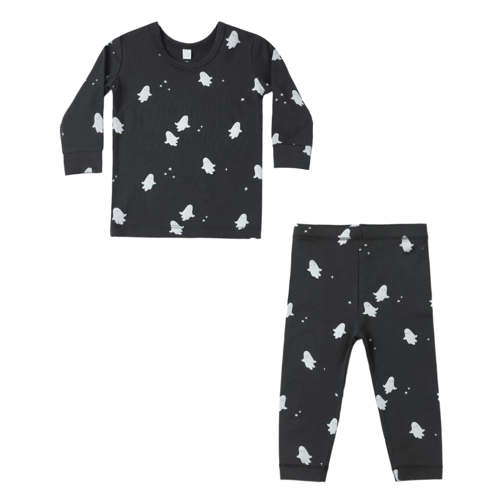 Quincy Mae Ghosts Pyjama Set | Black