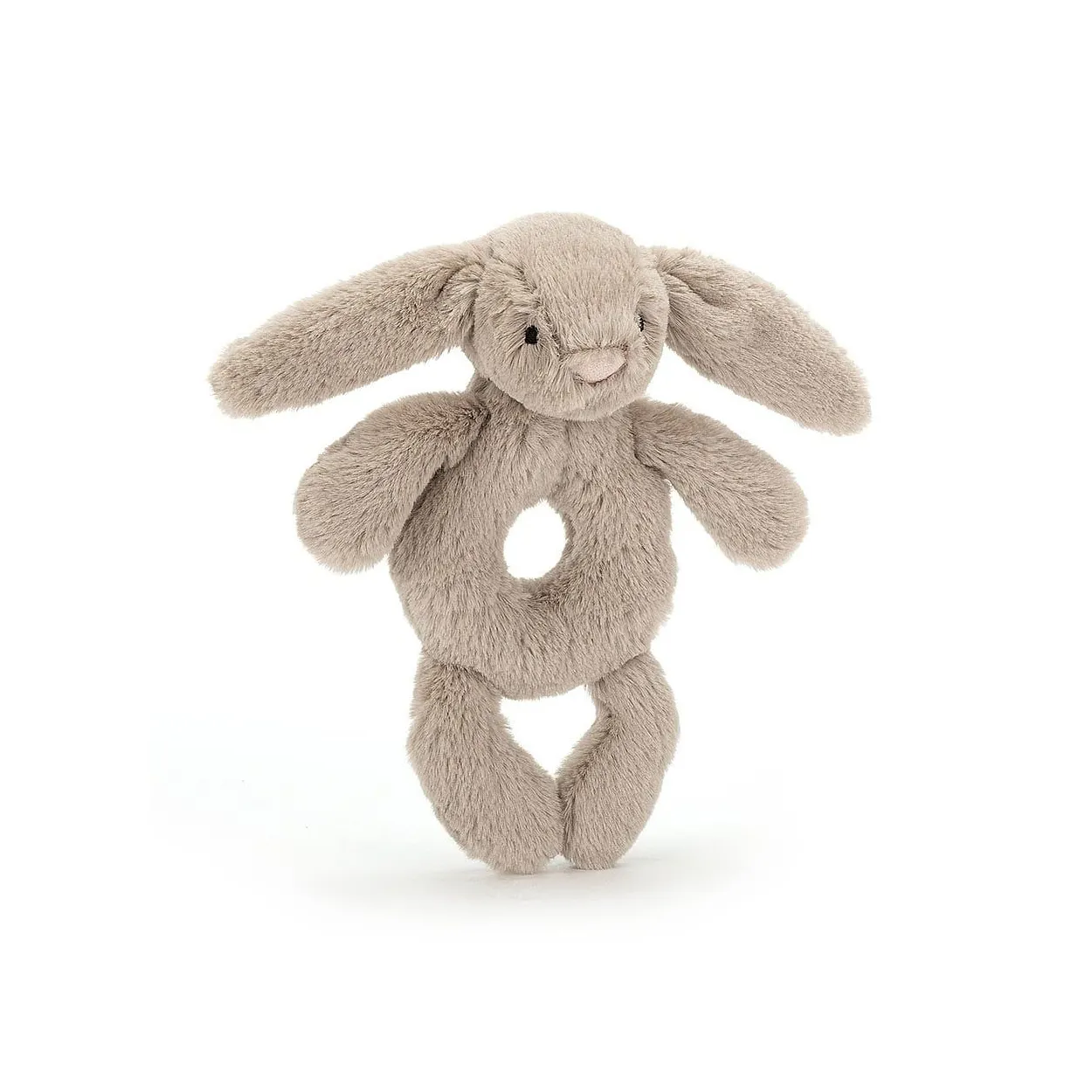 Rabbit Rattle toy beige 18cm