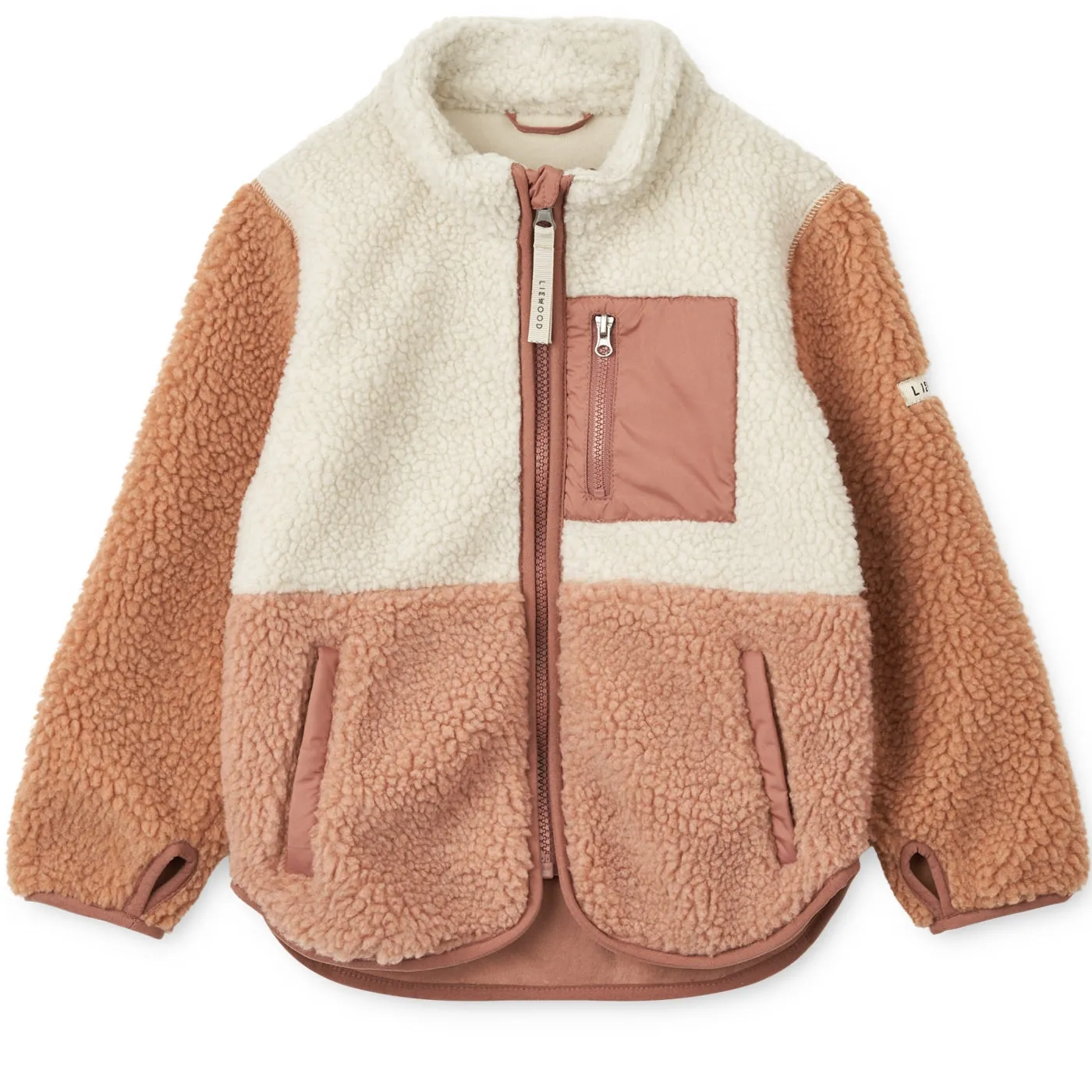 Nolan Pile Jacket Tuscany rose multi mix