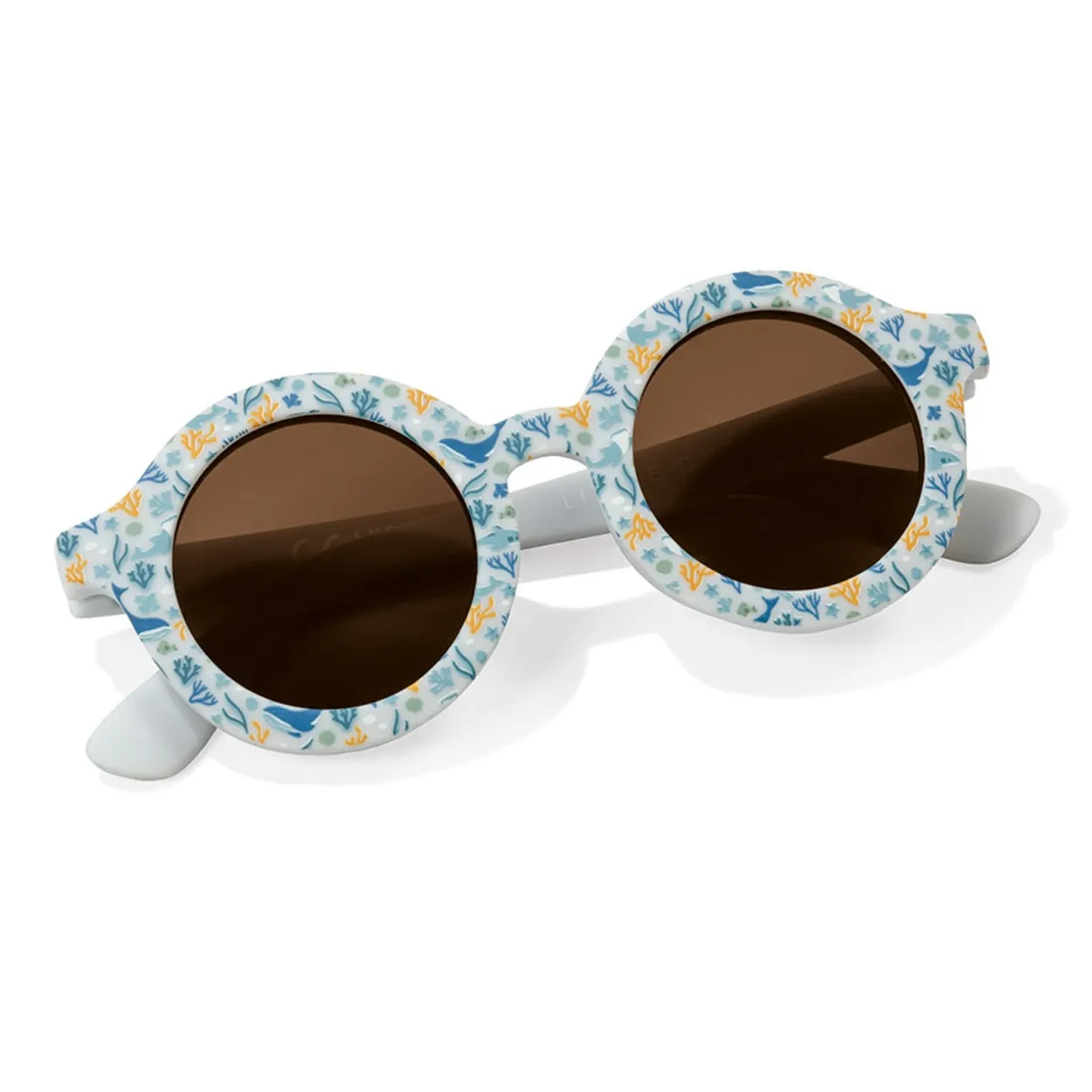Ocean Dreams Blue Round Glasses