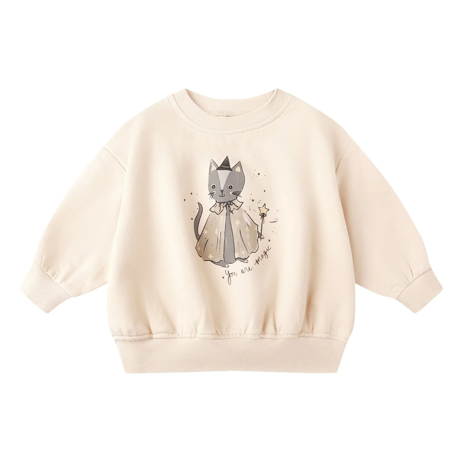 Quincy Mae Magic Cat Sweat Organic cotton | Perle