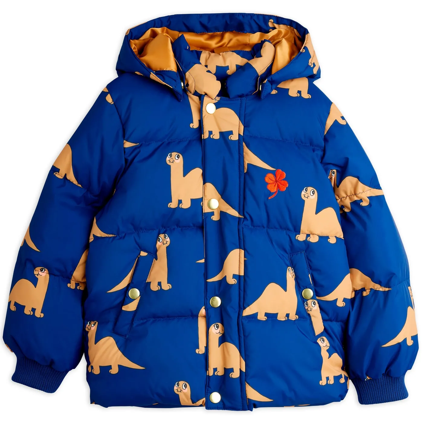 Puffer Jacket with Dinosaurs