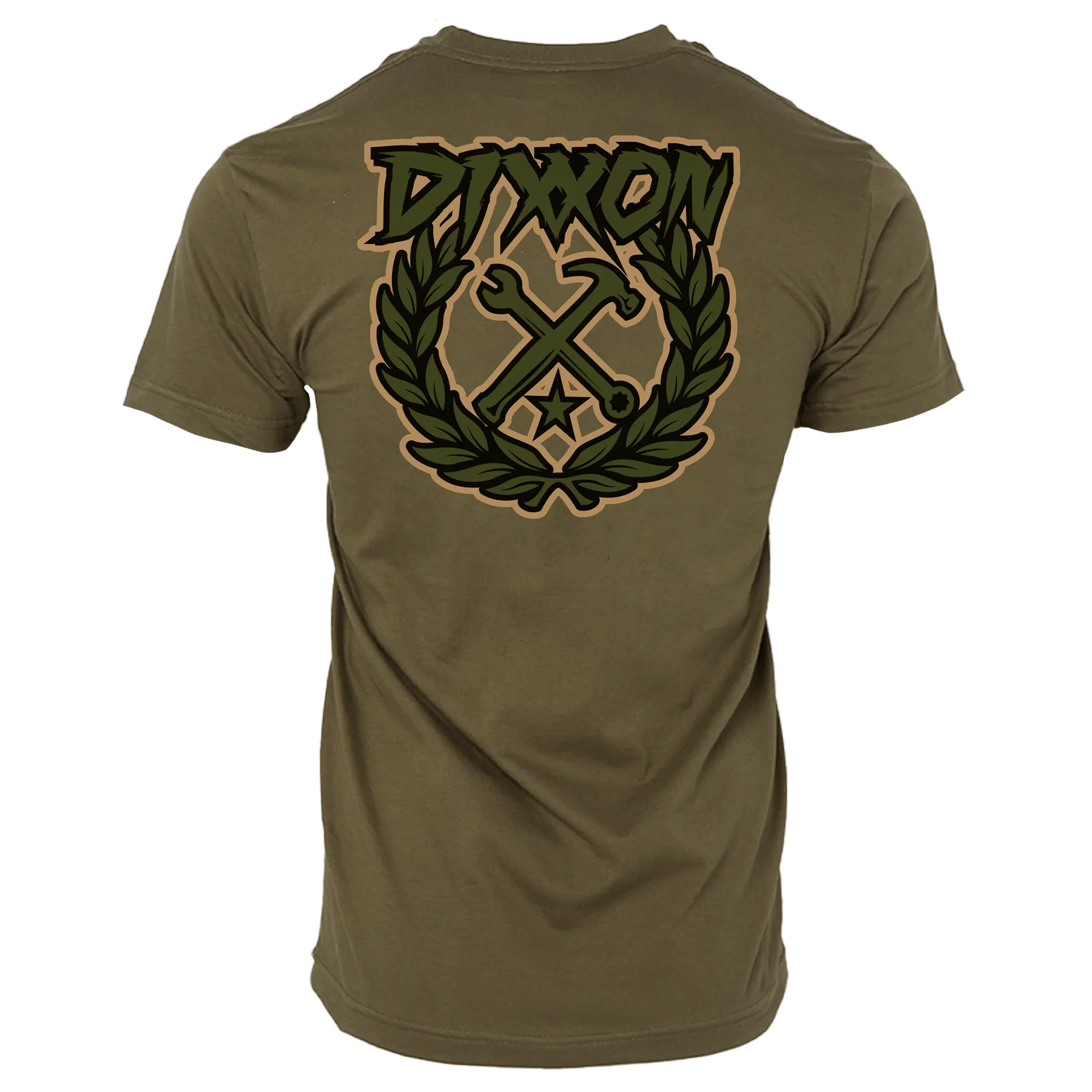 Party Crest T-Shirt - O.D. Green & Tan