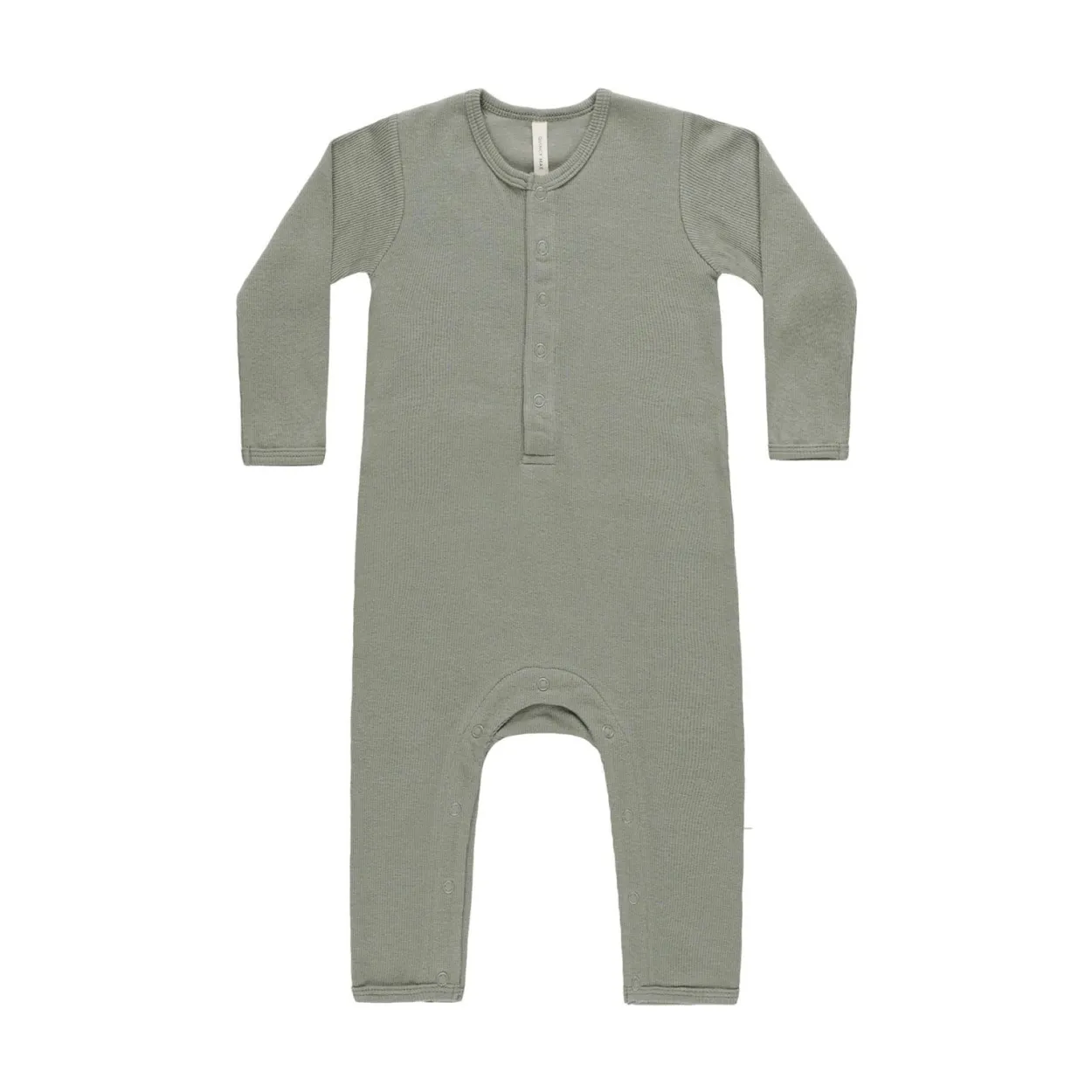 Ribbed Baby Romper olive