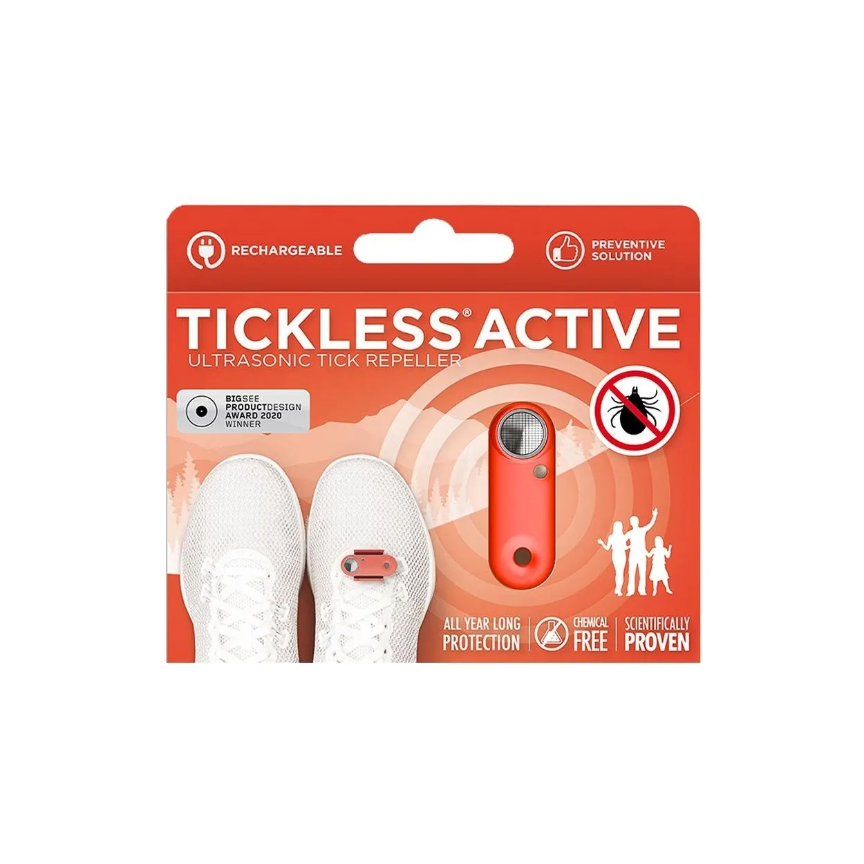 Tickless Active Coral ultrasonic tick protection