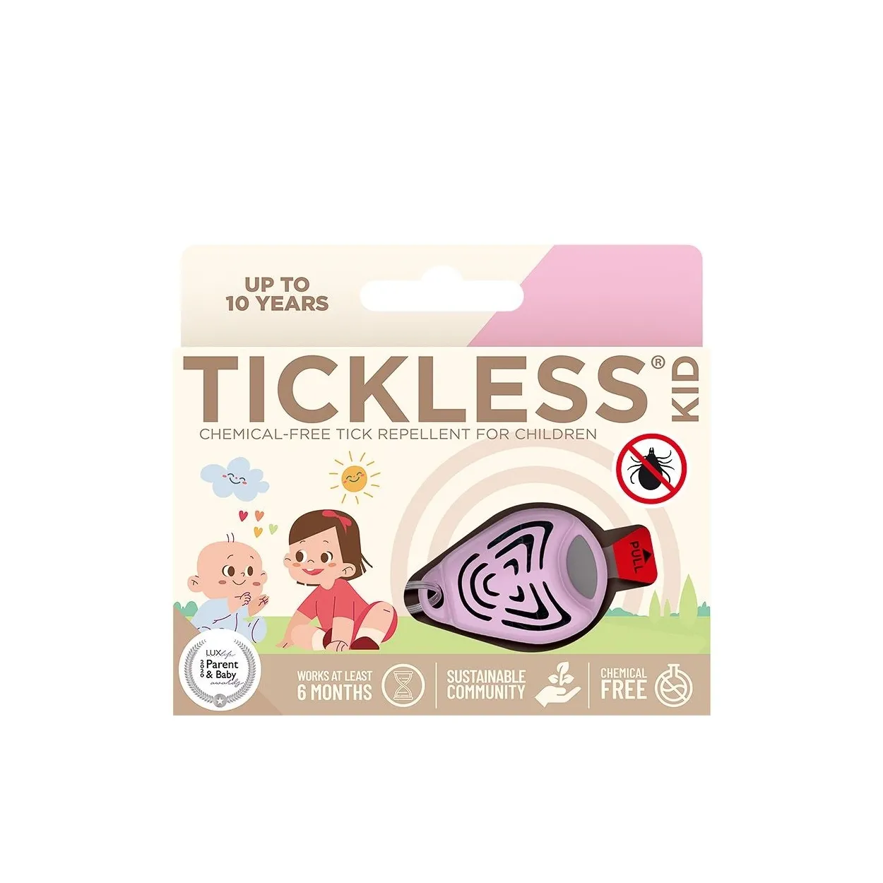 Tickless Kid Pink ultrasonic tick protection