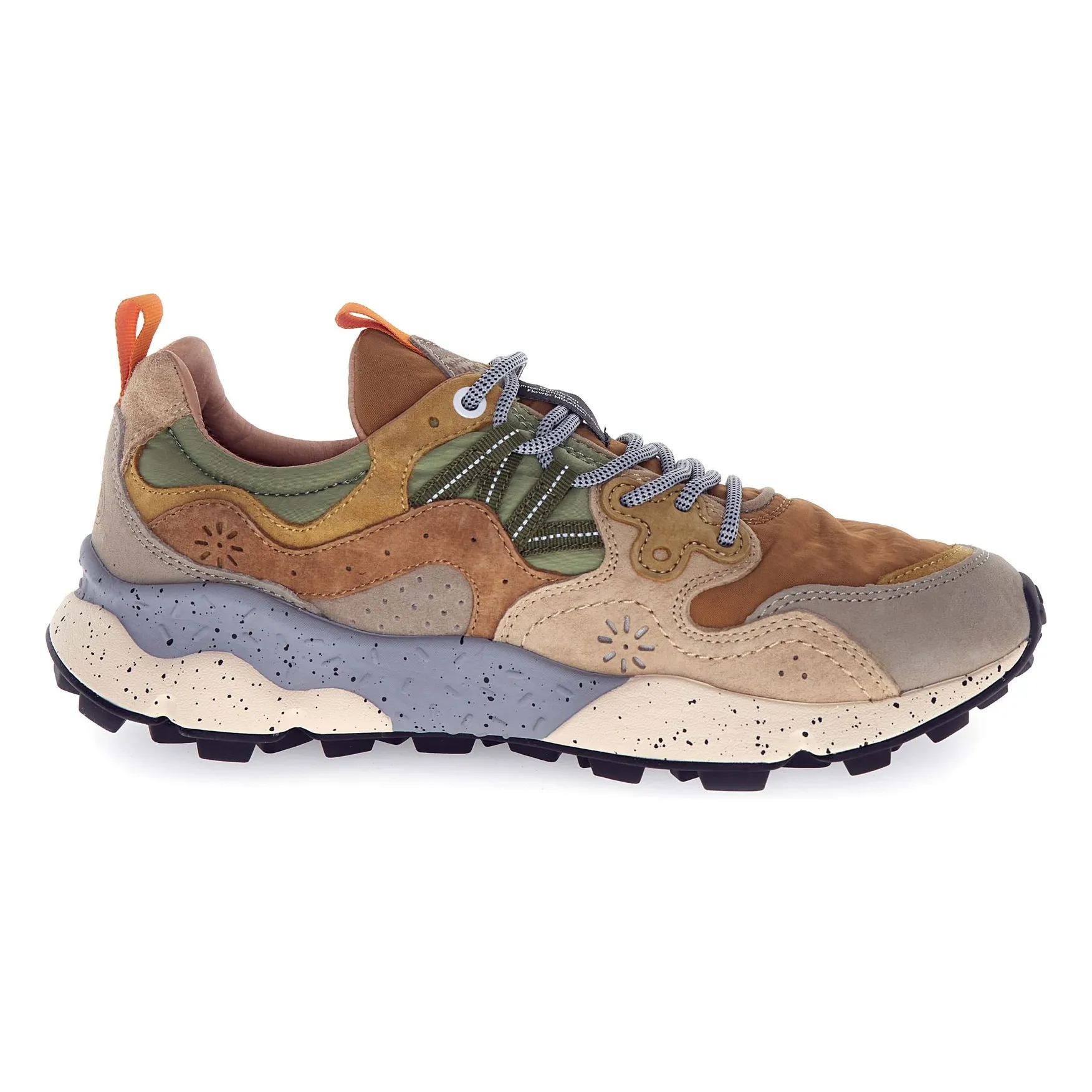 Flower Mountain Yamano 3 Suede and Nylon Sneakers | Light brown